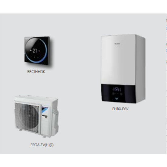 DAIKIN Bluevolution Altherma 3 R W EHBX 08E9W + ERGA 08EVH7 