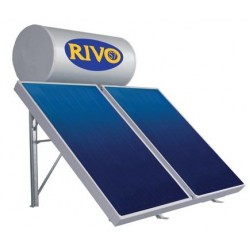 RIVO Solar Water Heater, 200lt, 3m², INOX, Selective Collector