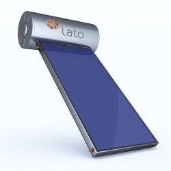 LATO, Solar Water Heater, 200lt, GLASS, GREY RAL, 2,5m² Selective Collector